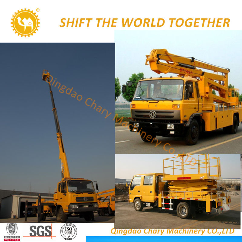16-18m Working Height High Aerial Working Platform Boom Lifting Cage Truck Truck