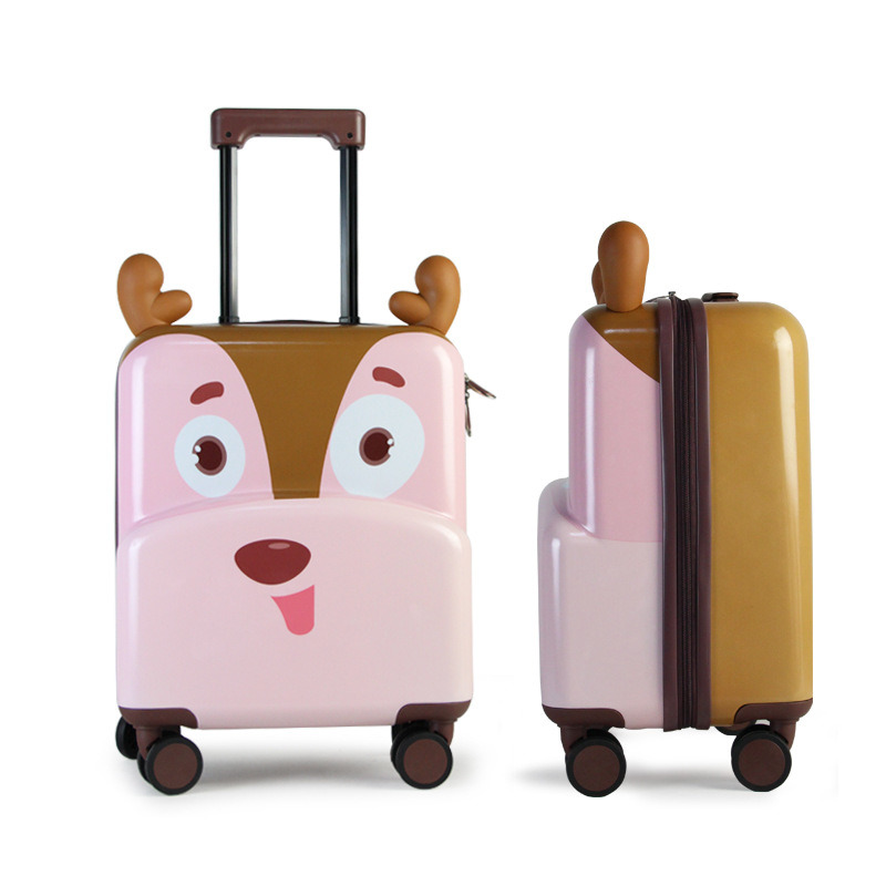 Mini Trolley Luggage for Children Lovely Cartoon Design Printing Luggage Bags