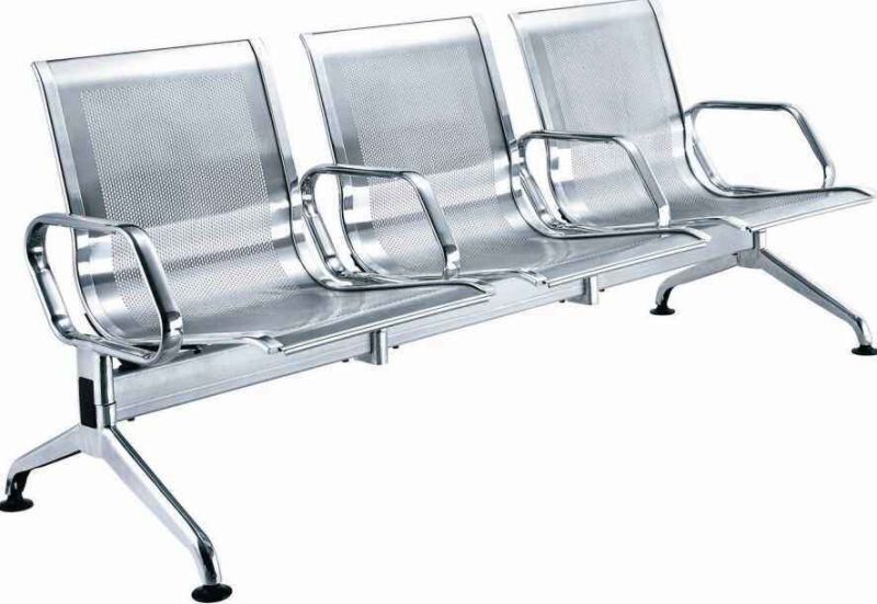 Stainless Steel 3 Seater Airport Beam Seating Airport Waiting Chair