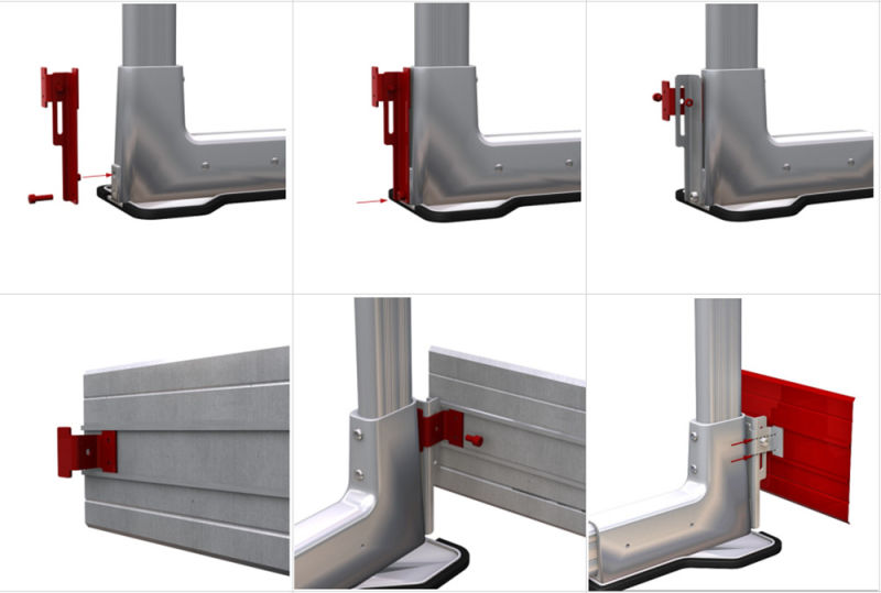 Freestanding Seam Metal Roof Safety Railing Systems
