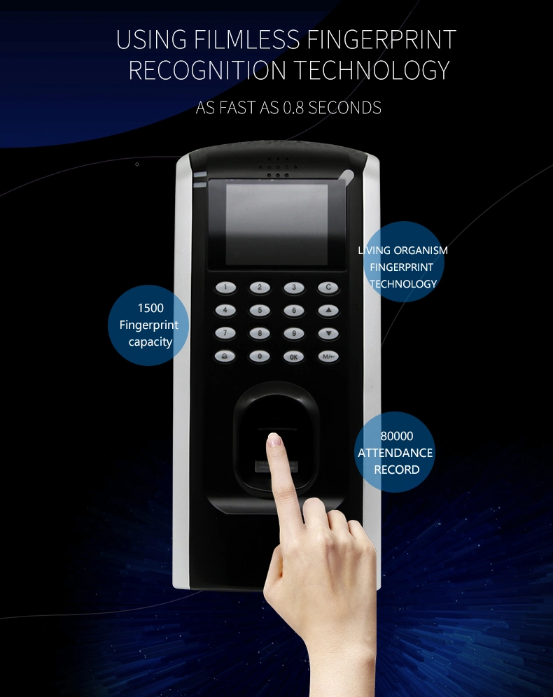H-7f Smart Security Devices Biometric Recorder Fingerprint Time Attendance Machine
