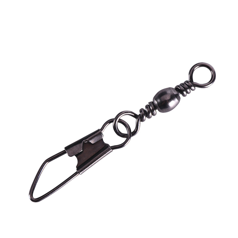 Fishing Tackle Accessories Barrel Swivel with Safety Snap