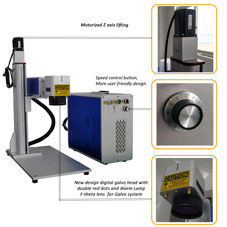 Fiber Laser Marking Machine with CCD Scan Camera System