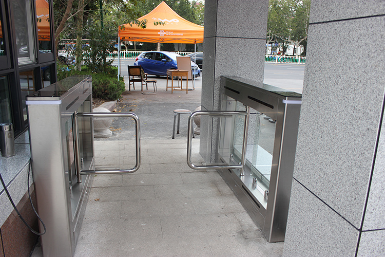Face Recognition Optical High Security Pedestrian Swing Turnstile Barrier Gate for Airport Checkpoint