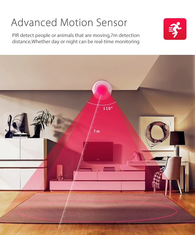 Smart Home WiFi PIR Motion Sensor Wireless Security Burglar Alarm Detection Sensor