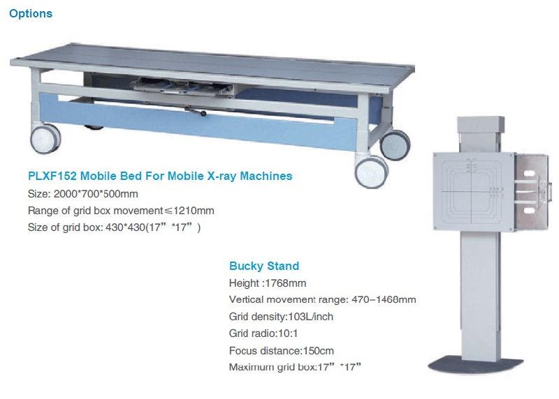 Mobile Radiography X-ray Equipment / X-ray Machine 100mA (PLX101C)