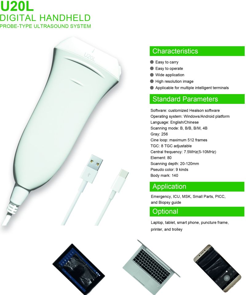 Notebook USB Ultrasound Scanner for Tablet Ultrasound