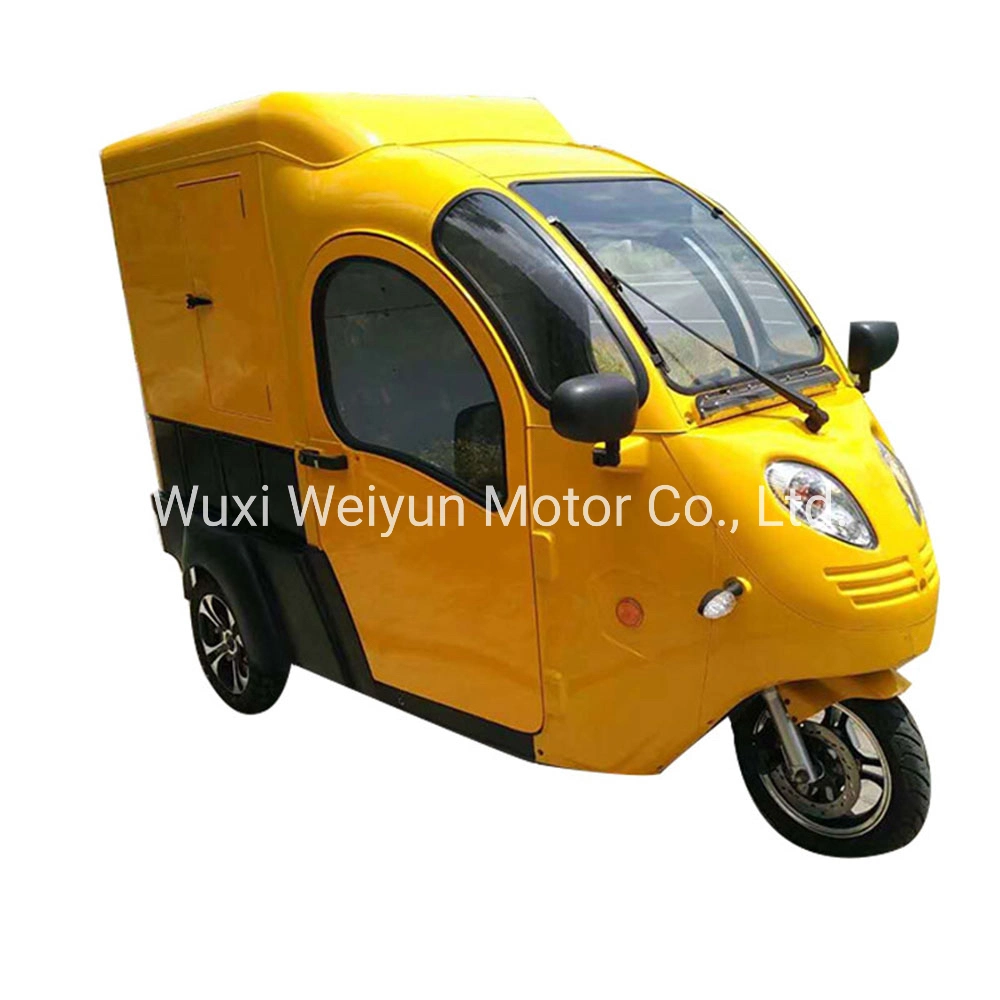 Cheap Strong Power 2500W Electric Closed Cargo Trike Electric Tricycle for Cargo with Rear Cargo Box