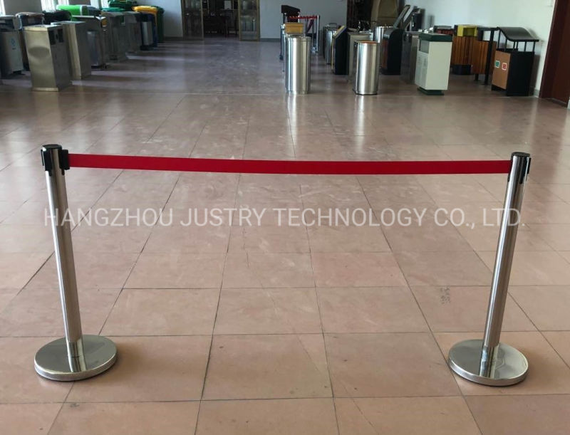 Post Office Safety Isolation Belt Movable Telescopic Belt Crowd Control Fencing for Sale
