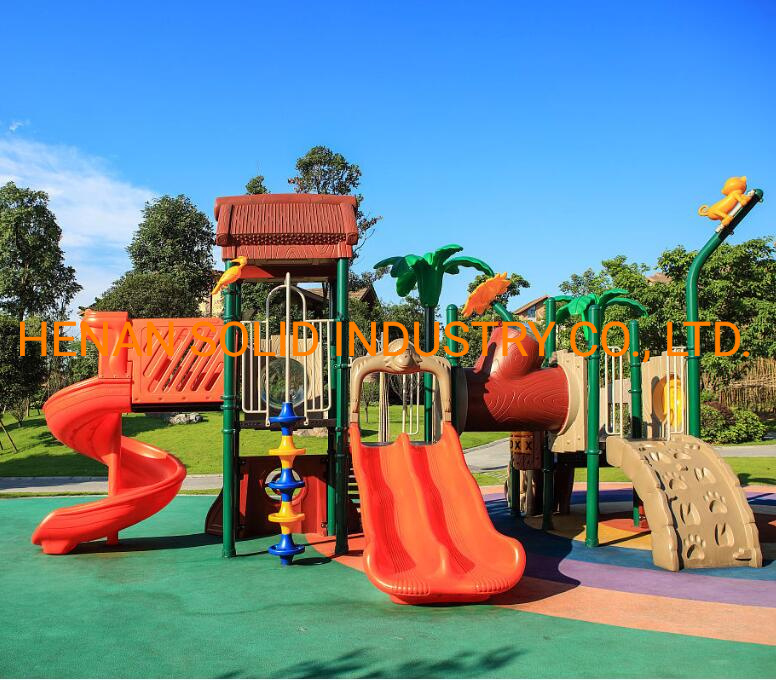 Daycare Kids Outdoor Commercial Play Slide Equipment for Sale in School