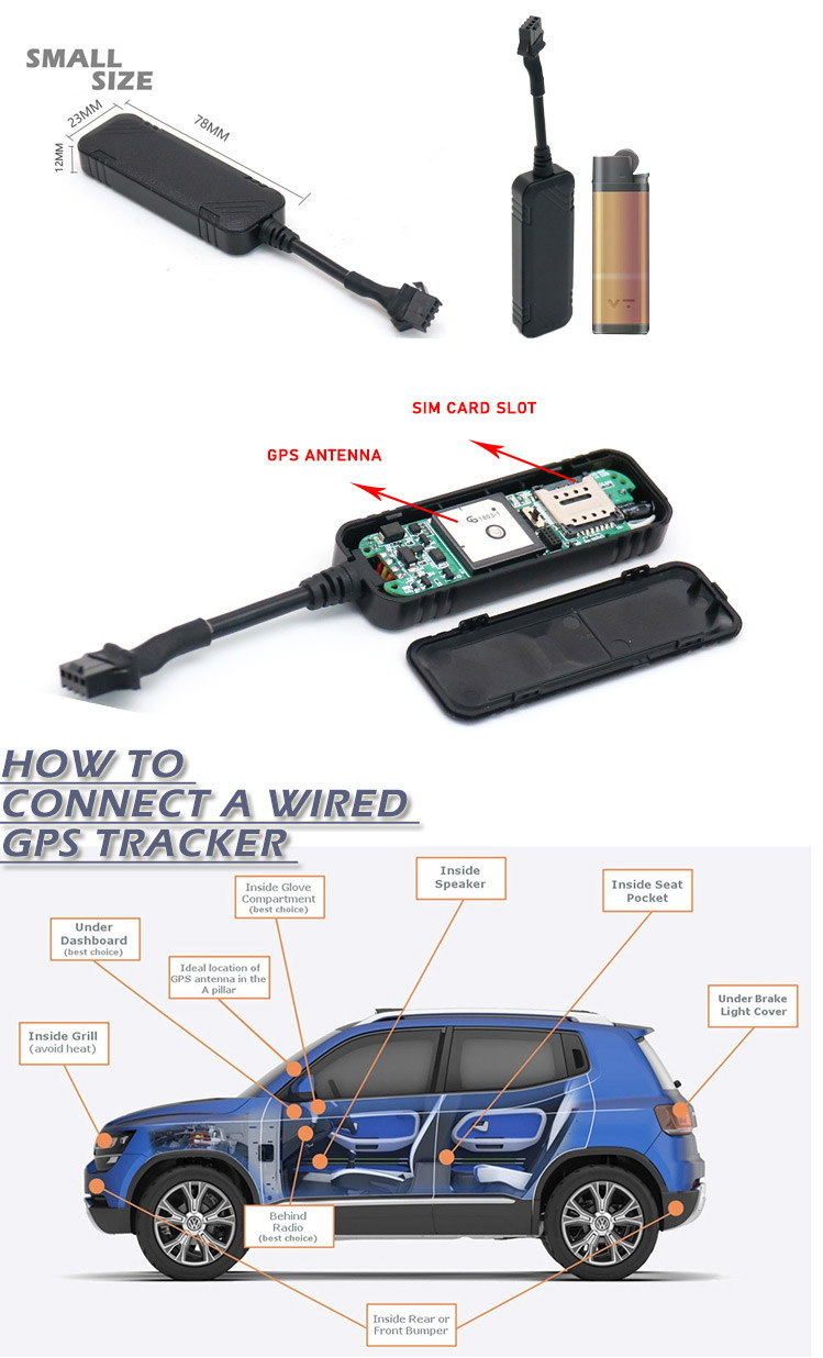 GPS Tracking Motorcycle Alarm Security Tracker Devices