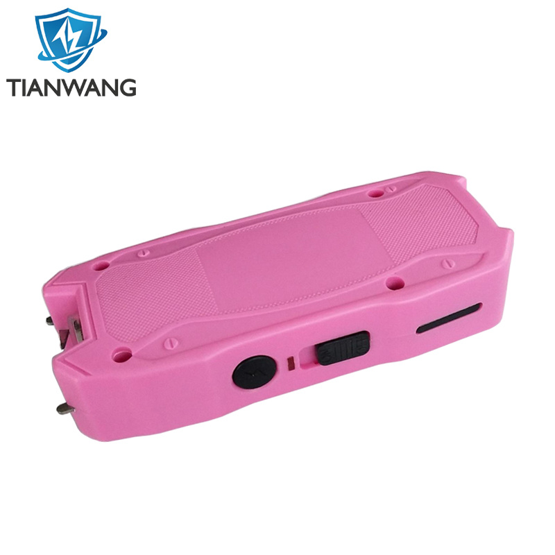 Lady Life Guard Pink Taser Shock Flashlight Stun Gun with Power Display