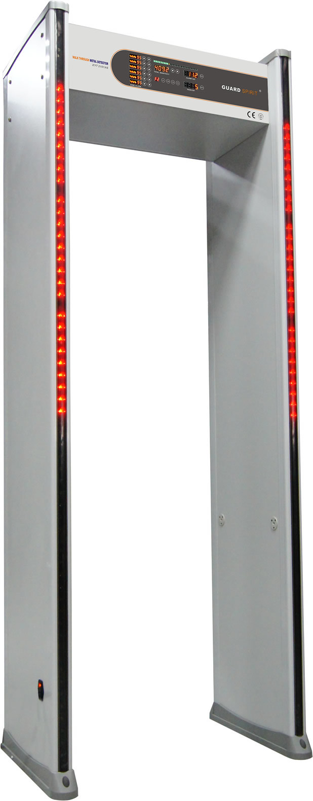 6 Zones Door Frame Metal Scanner with LED Columns