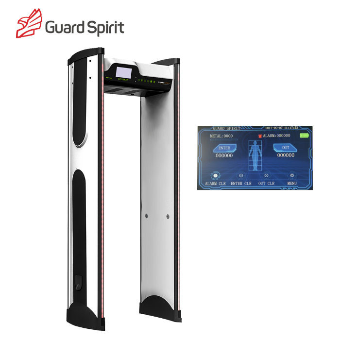 9.2 Inch Color Screen IP54 Waterproof Airport Security Metal Detector Gate