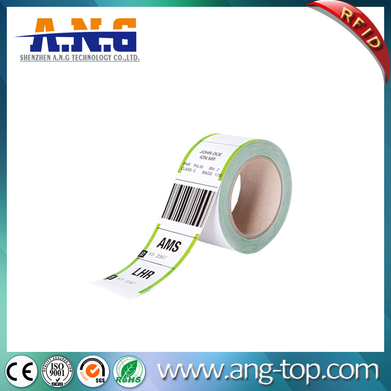 RFID Airline Luggage Tag with Adhesives for Airport Security Tracking