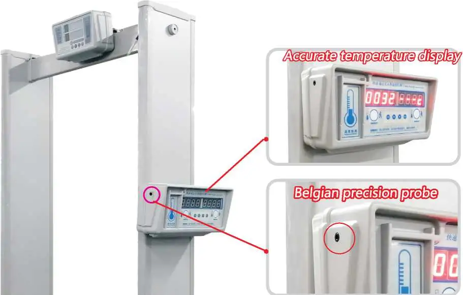 Walk Through Door Human Body Temperature Detection Body Temperature Scanner
