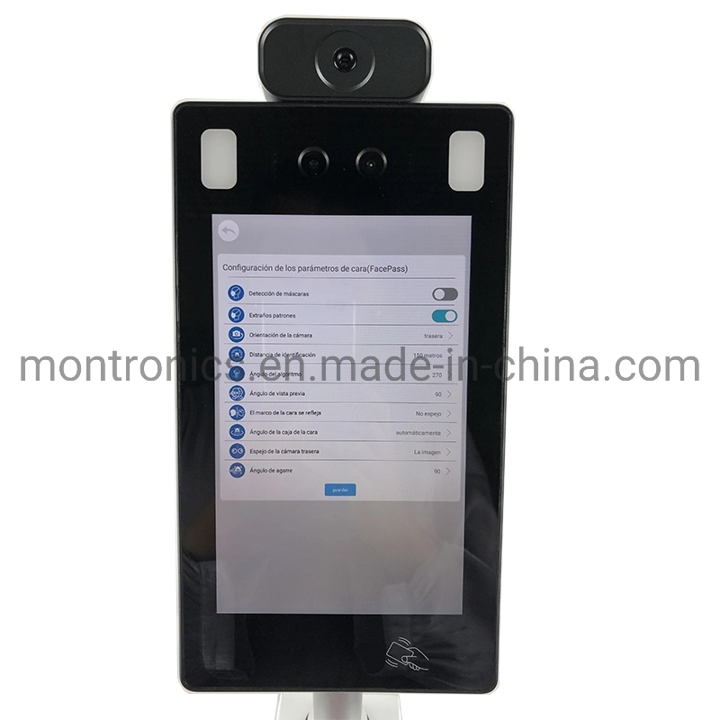 10 '' Rk3288 Android 7.0 Touch Intelligent Security Device Face Recognition Device Body Temperature Integrated Machine