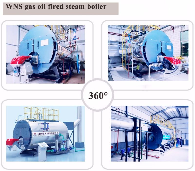 Dual Fuel Oil Gas Fire Tube Steam Boiler Wns10 1.25 Price