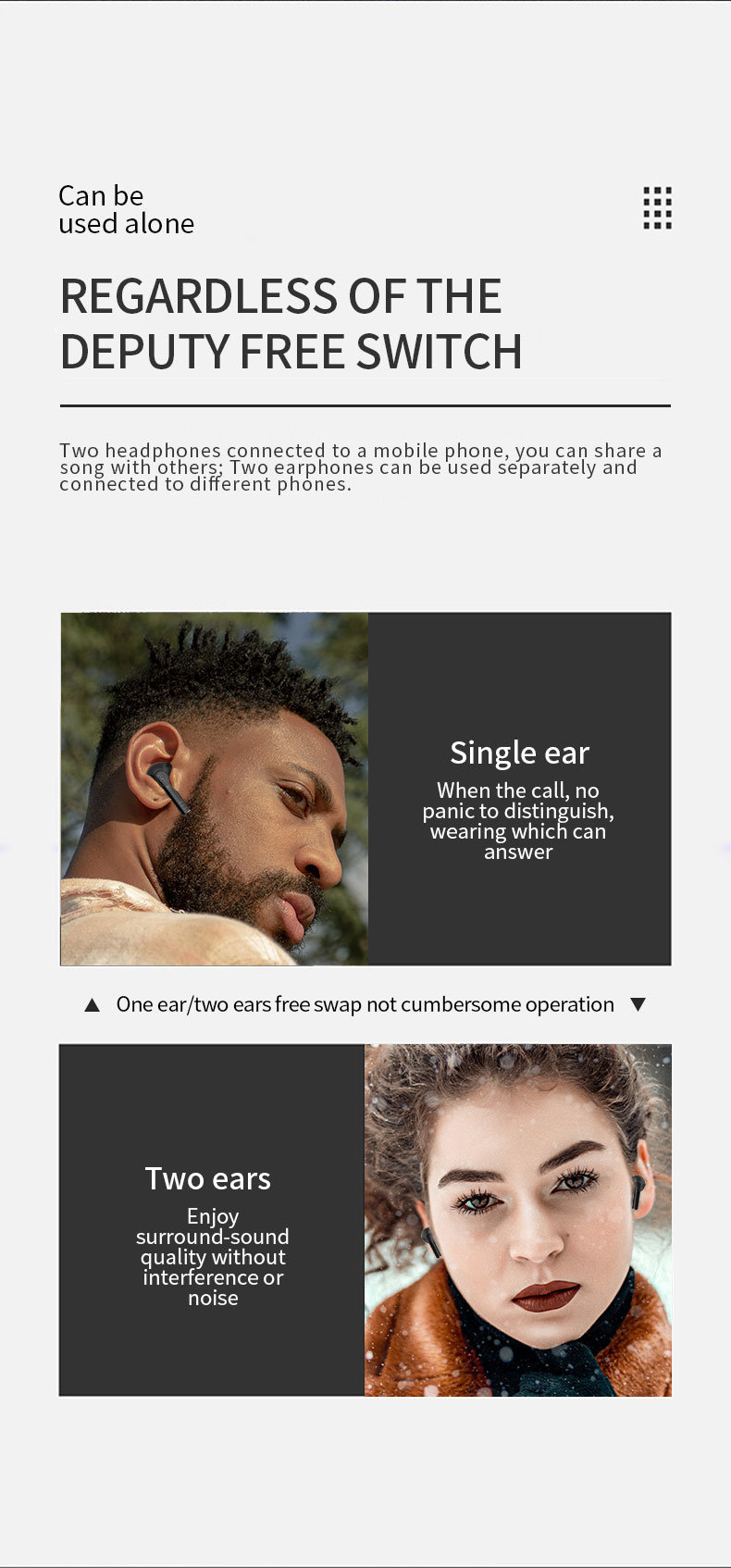 Bluetooth 5.0 True Wireless Stereo Earphones Headphones Earbuds