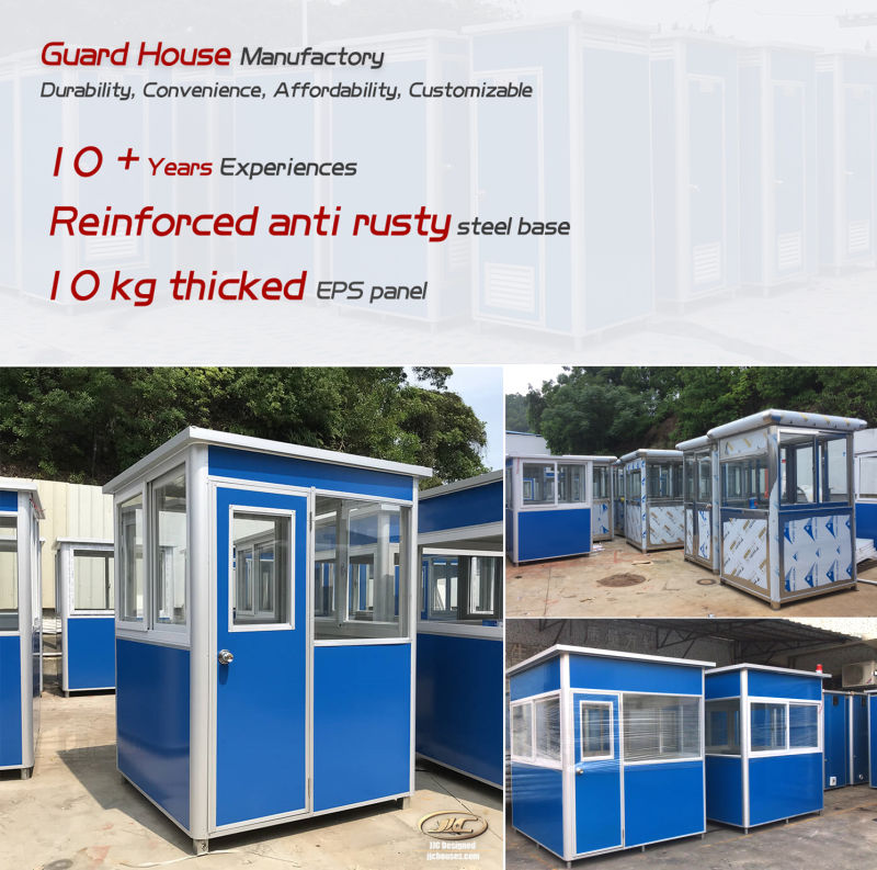 Modular Outdoor Movable Portable Prefabricated Guard Houses Security Guard House