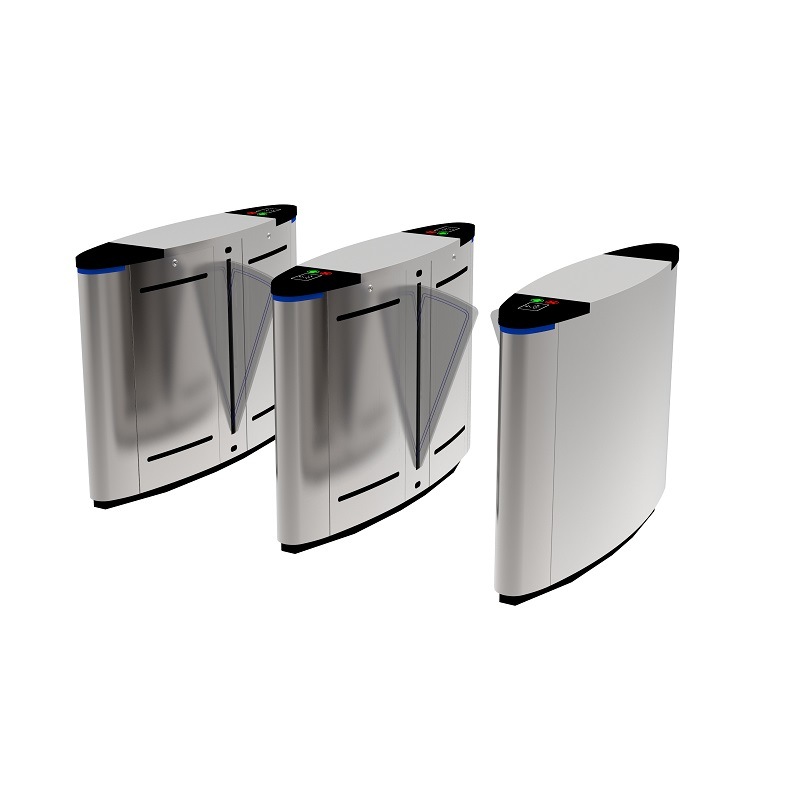 Latest Products in Market Security Induction Loop Flap Turnstile for Airport and Office Building