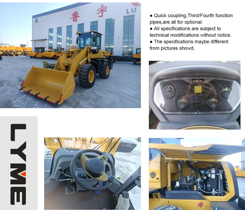 Good Quality 1 Ton Compact Wheel Loader for Industrial Use