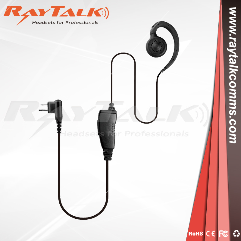 C Shape Ear Hook with in-Line Ptt Microphone for Xpr3600/6500/6550
