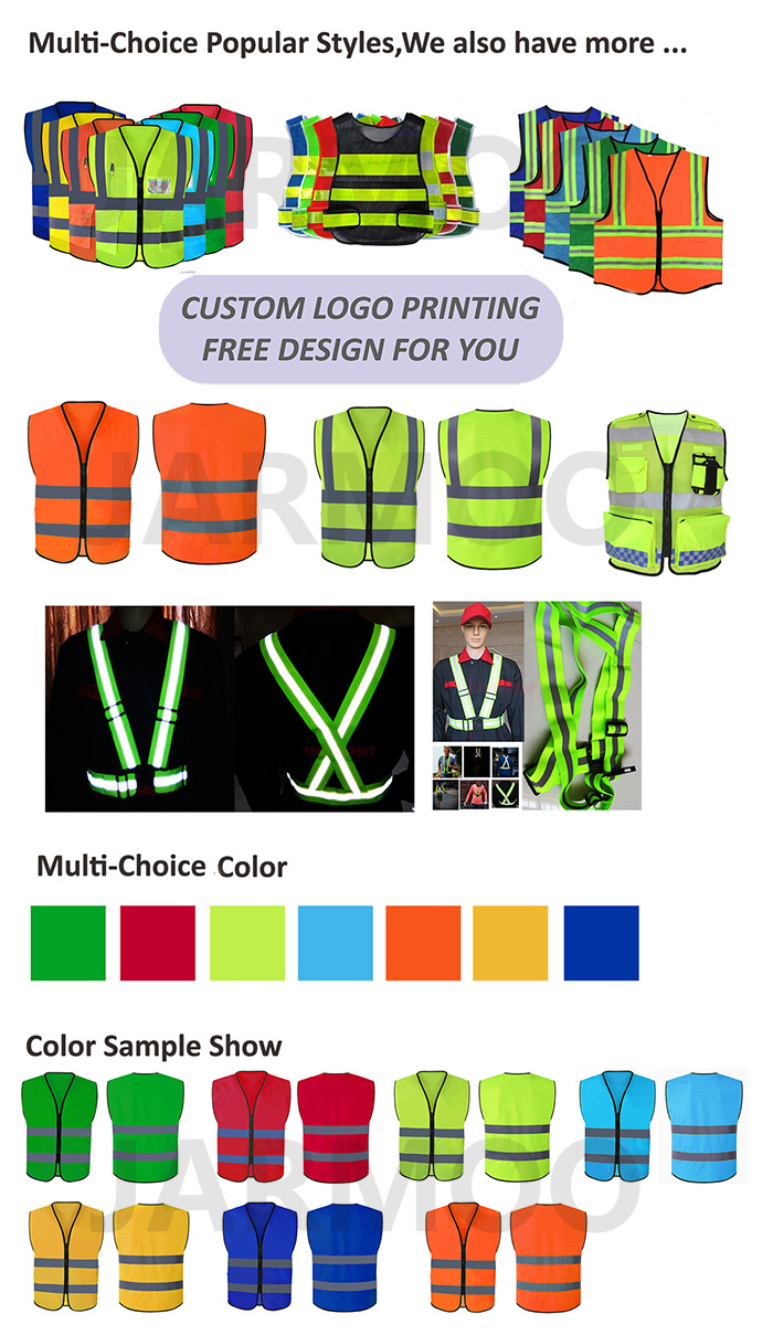 Low Price Reflective Vest with Multifunctional safety Equipment safety Vest