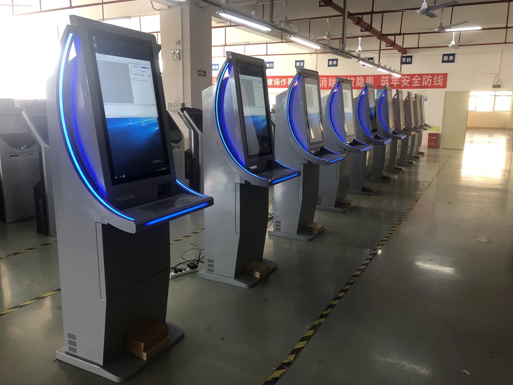 Online Access Airport Check in Kiosk with Card Reader and Printer