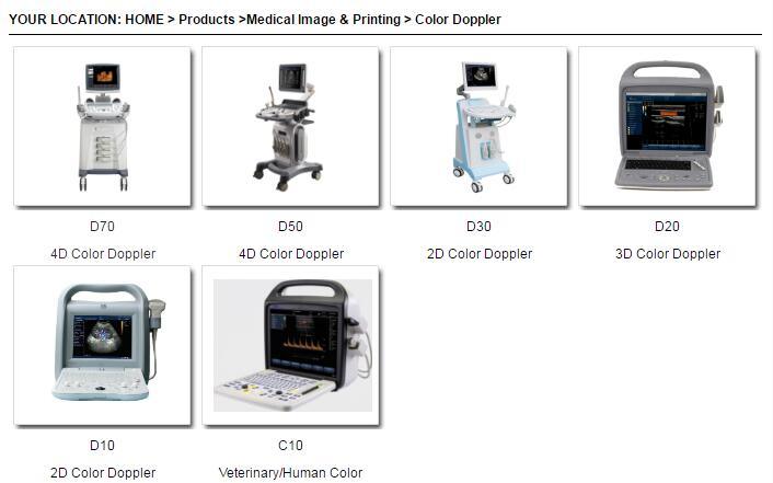 3D 4D Ultrasound Machine Color Doppler Ultrasound Scanner (D70)