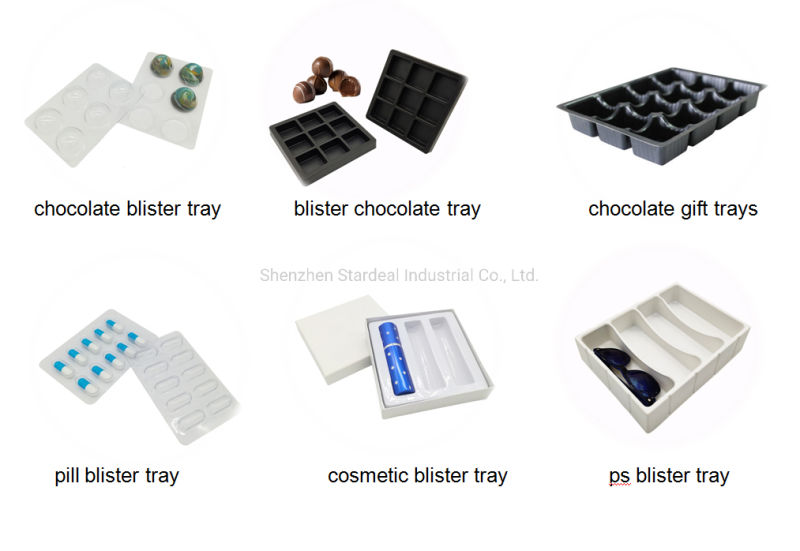 Black Electronic Blister Plastic Earphone Box Sliding Headset Inner Package Tray