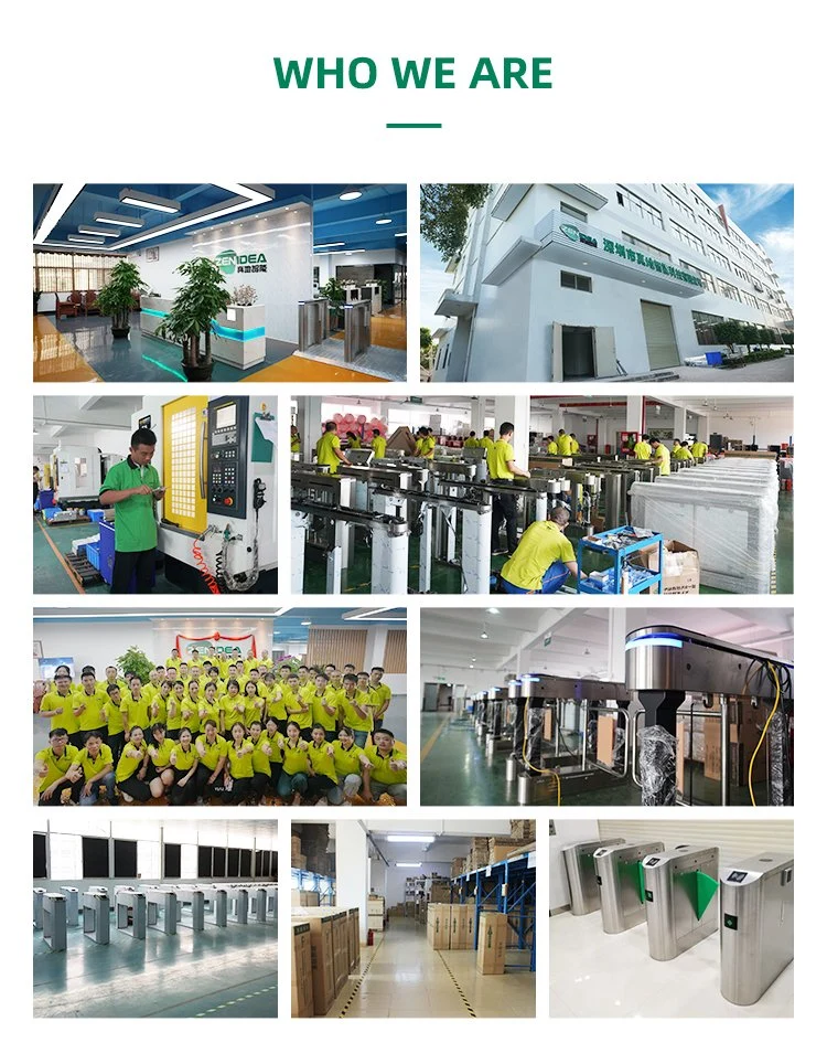 Fingerprint Turnstile Access Control RFID Security Pedestrian Swing Barrier Gate for Airports