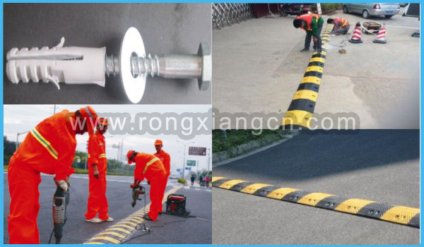 Traffic Calming Devices Vehicles Safety Rubber Speed Cushions Supplier