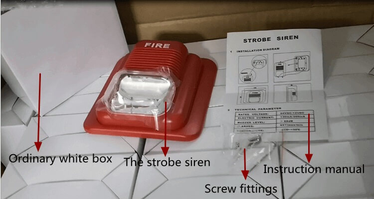 Security Flashing Light Conventional Sounder Beam Detector Fire Alarm Siren Alert