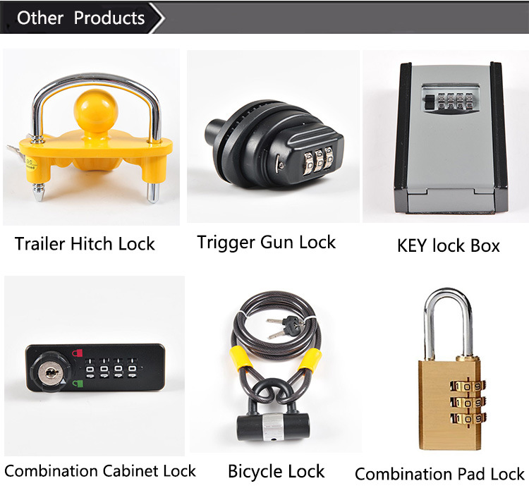 Yh1241 3 Digitals Safety Door Lock Luggage Combination Padlock
