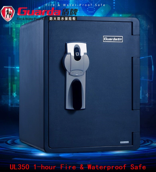 1 Hour Fireproof Waterproof Latest Security Safe Box with Fingerprint Lock