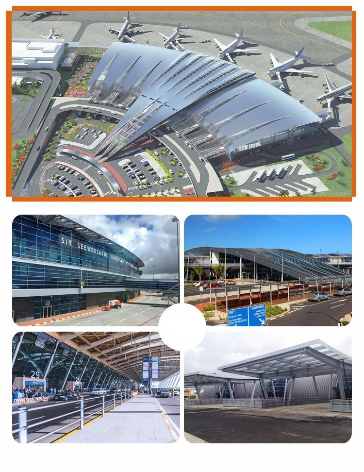 International Airport Fabrication Steel Structures Supply