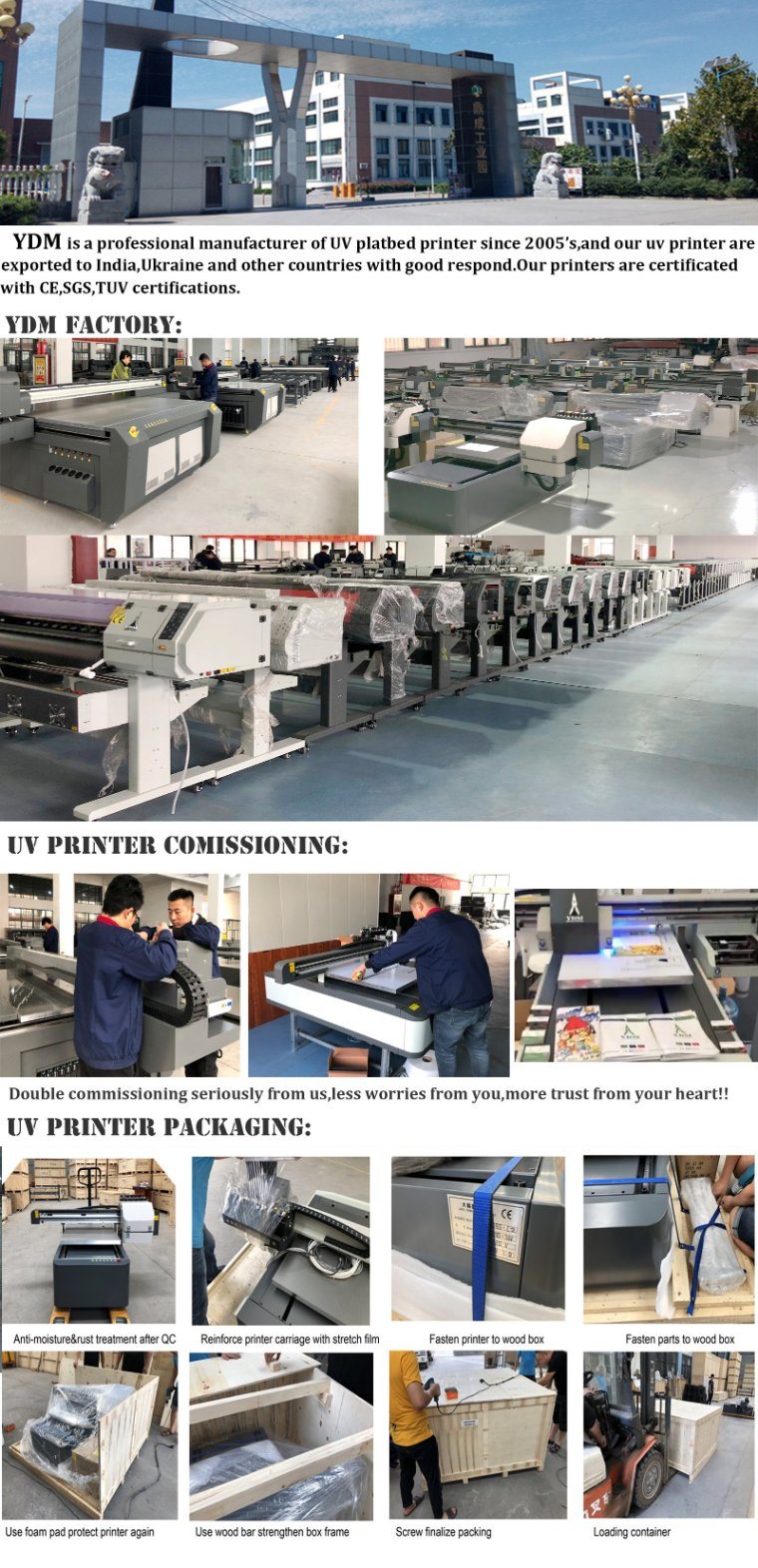 UV 2030 Industrial Large Glass Printing Machine
