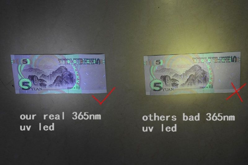 Fluorescent Jade 365nm 395nm UV Mini Blacklight Clip Torch Flashlight