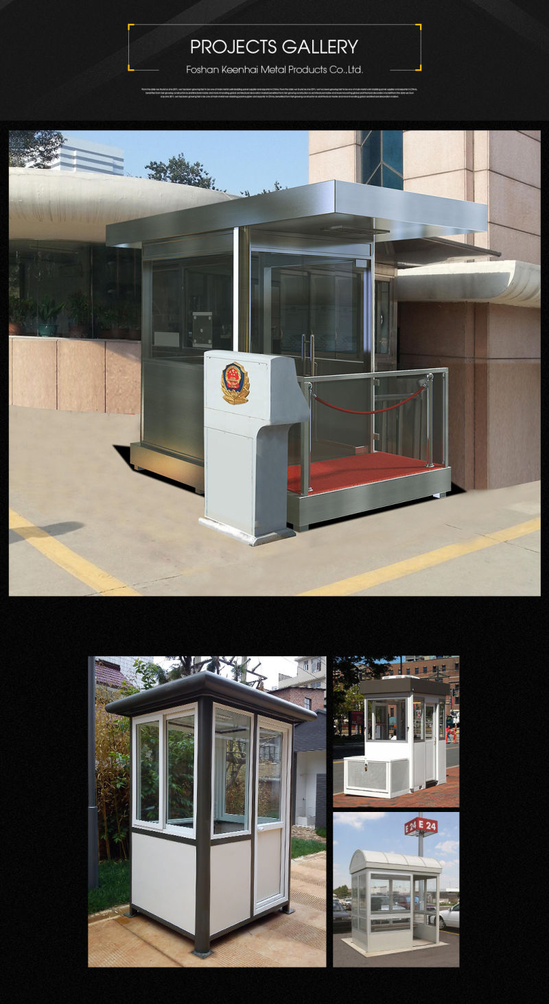 Decorative Design Modern Security Guard Booth Public Security Sentry Box