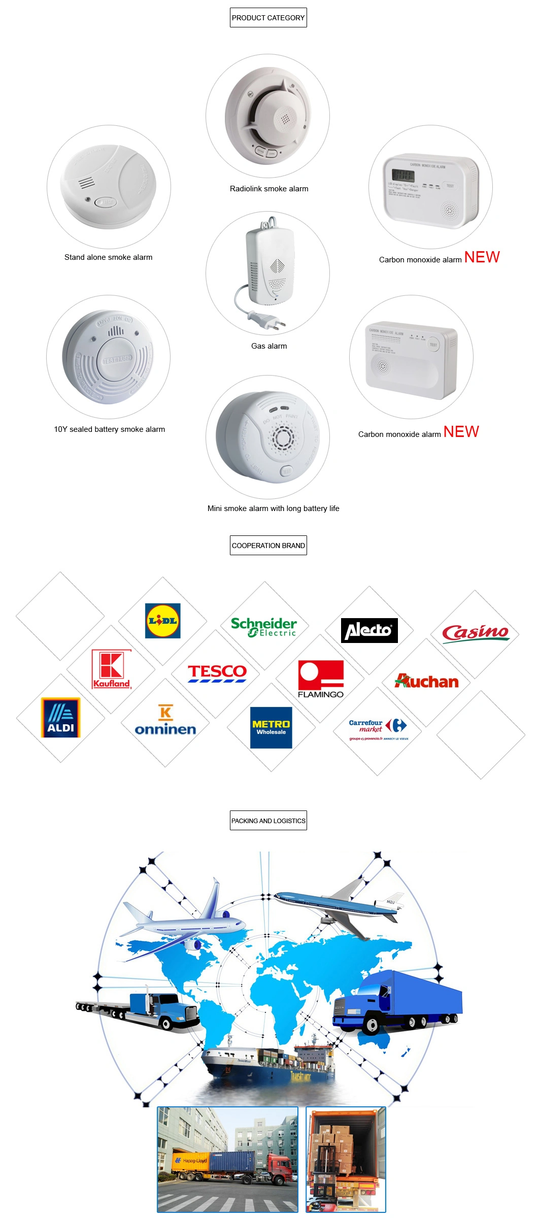 Vds Security Alarm System with Security Detector