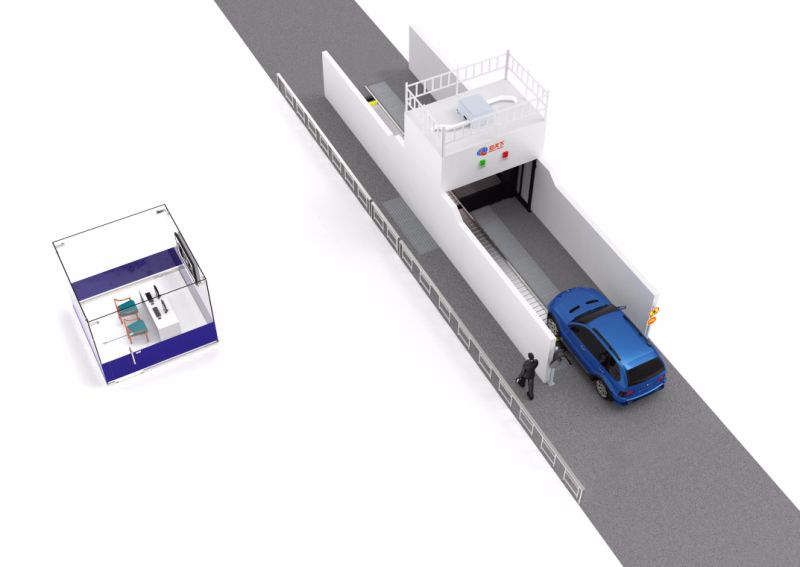 Gantry Type Drive - Through Vehicle Imaging System At2800 Container Scanner