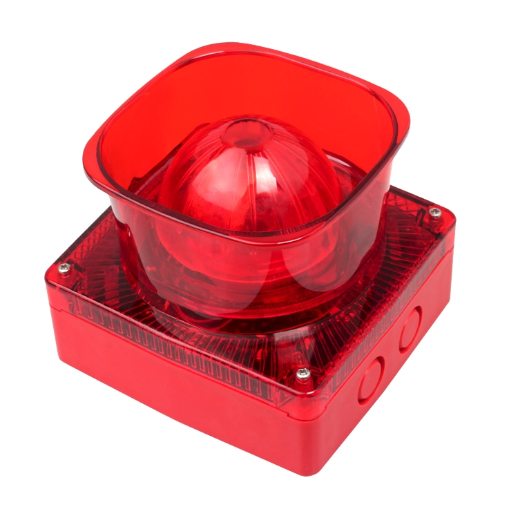Conventional Sounder Beam Detector Fire Alarm Siren with Flasher 220V Strobe Light for Fire