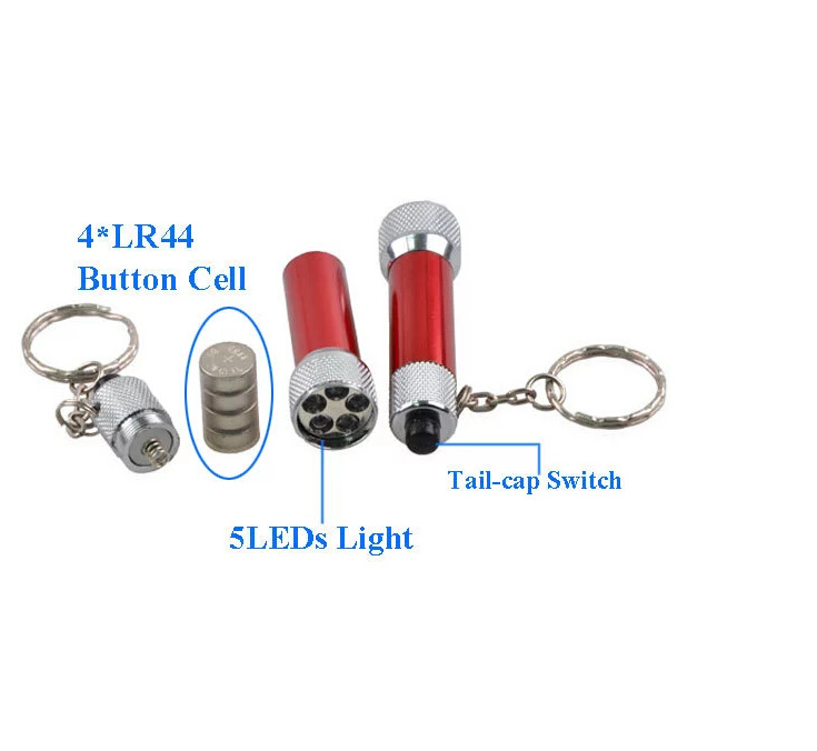 LED Mini Torch 5LED Flashlight/ 3LED Keychain Flashlight