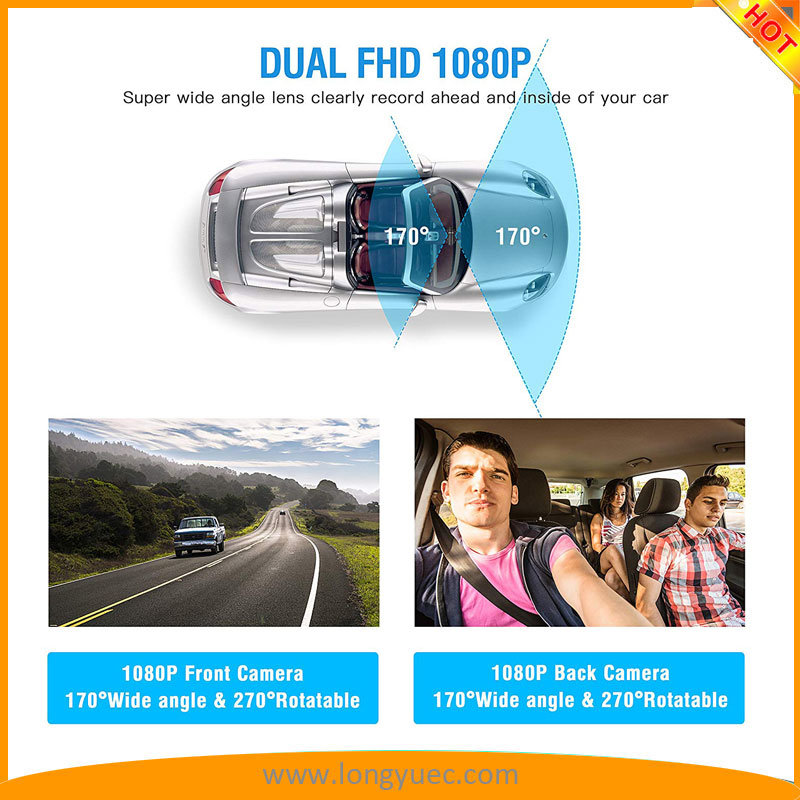 FHD1080p GPS WiFi Vehicle Driving Recorder Loop Recording G-Sensor Motion Detection Dash Camera