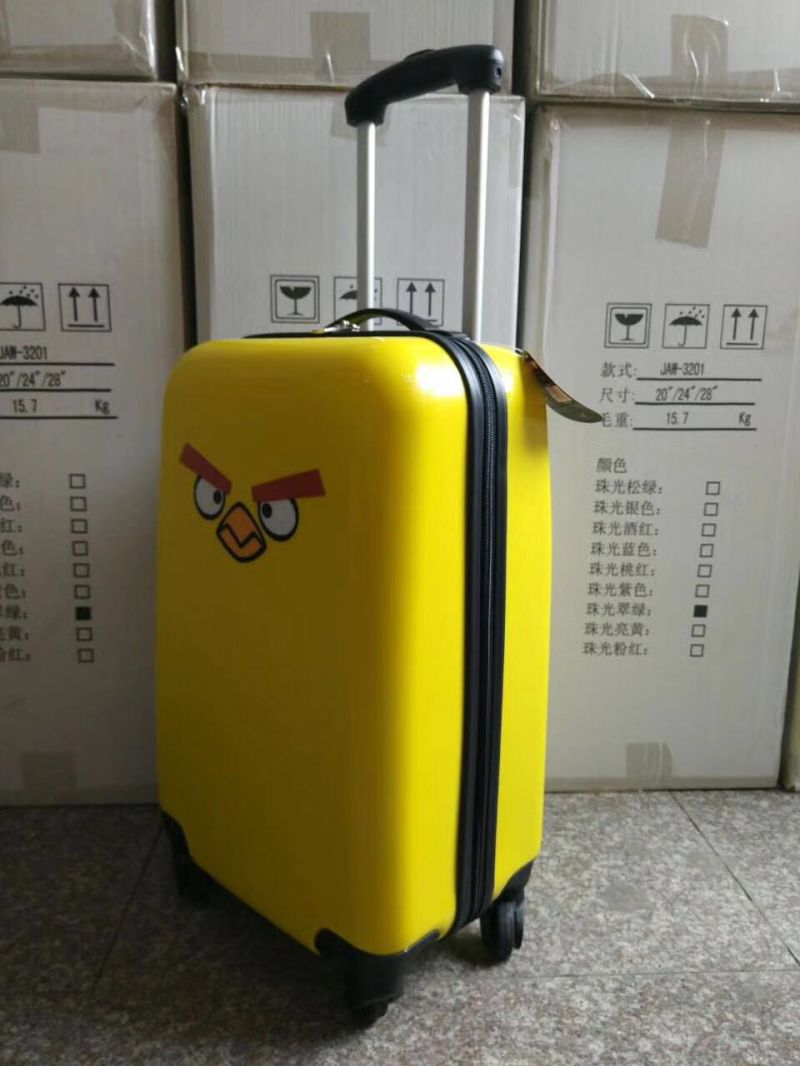 ABS+PC Pattern Luggage Customized Logo Luggage Trolley Luggage Bag
