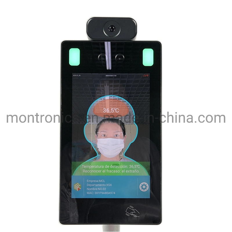 10 '' Rk3288 Android 7.0 Touch Intelligent Security Device Face Recognition Device Body Temperature Integrated Machine