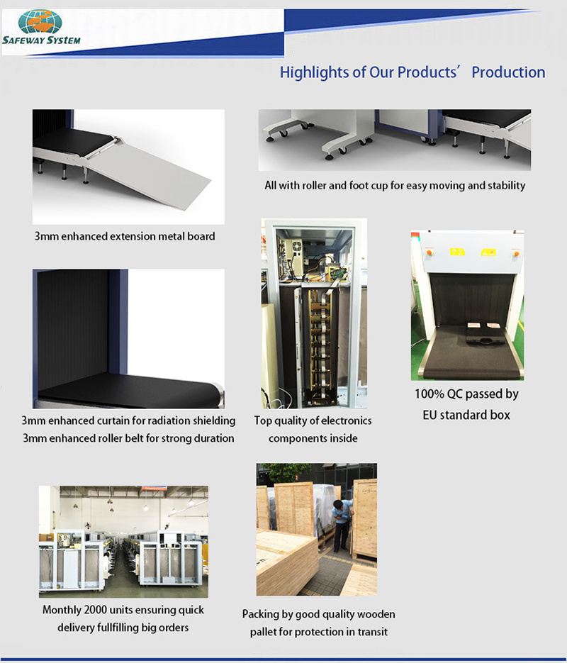 High Quality Conveyor X Ray Baggage Scanner From China Manufacturer