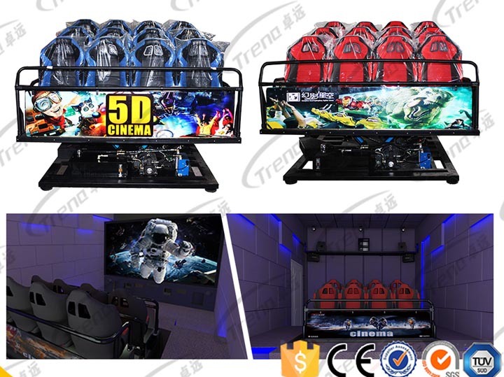Electric Attractive 7D Interactive Cinema with Guns