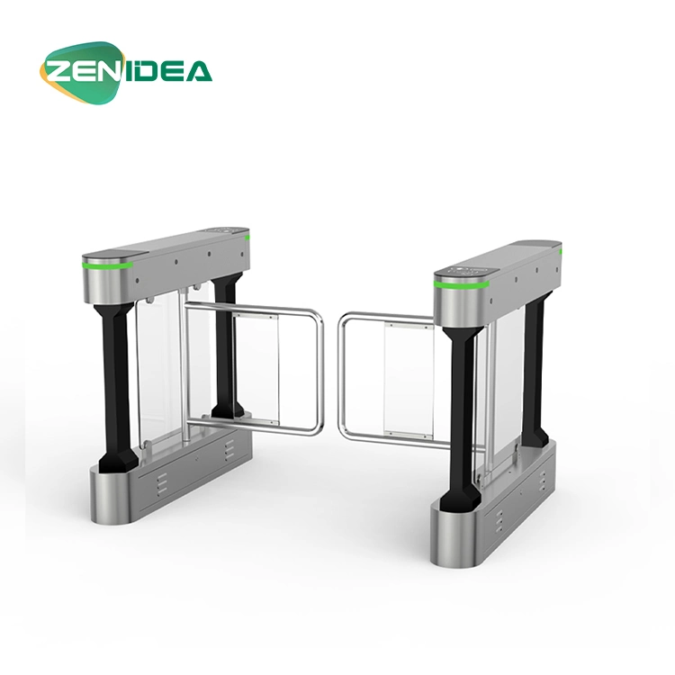Waist High Face Recognition Optical High Security Pedestrian Swing Turnstile Barrier Gate for Airport Checkpoint